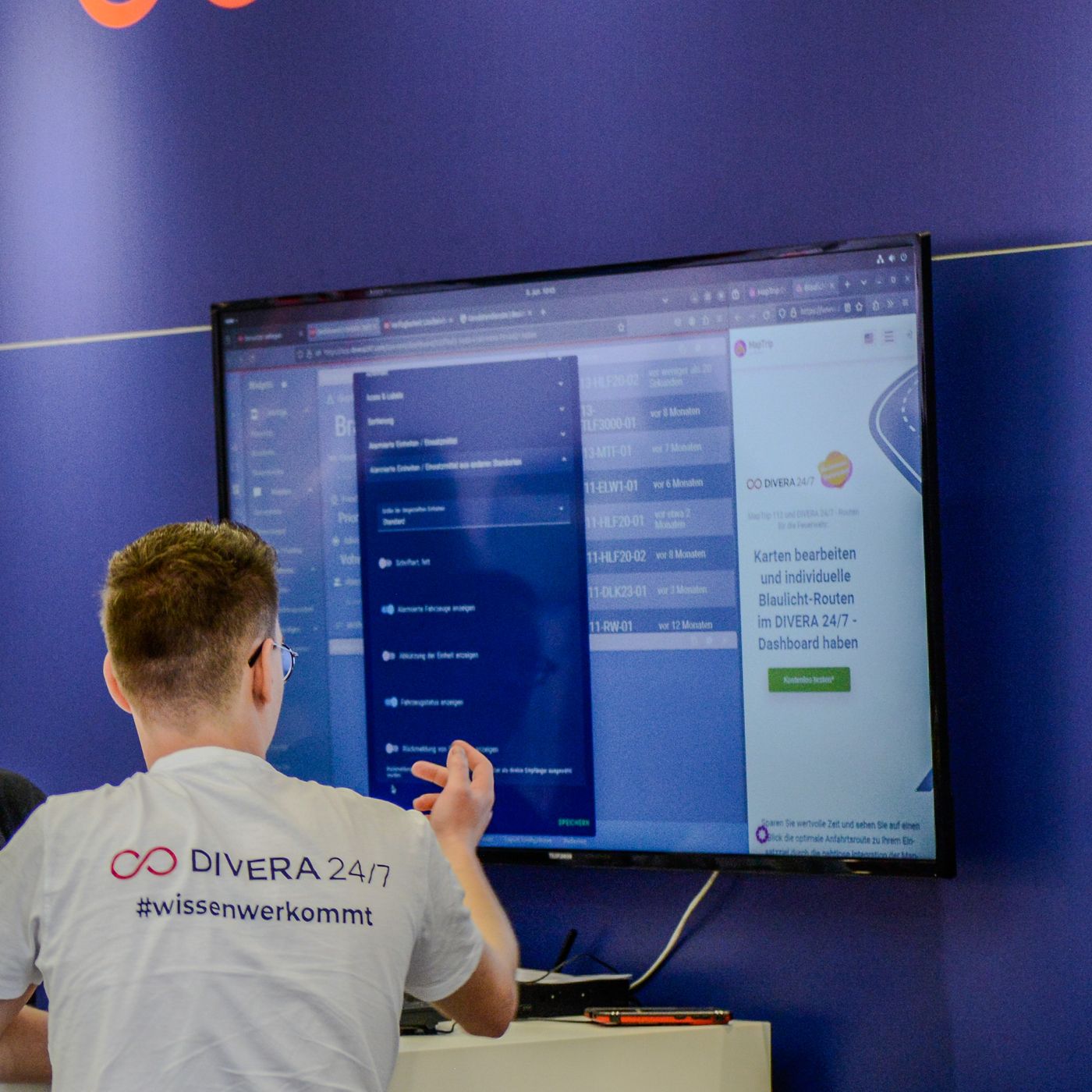 DIVERA 24/7 auf der 112 RESCUE in Dortmund - Präsentation Alarmmonitor