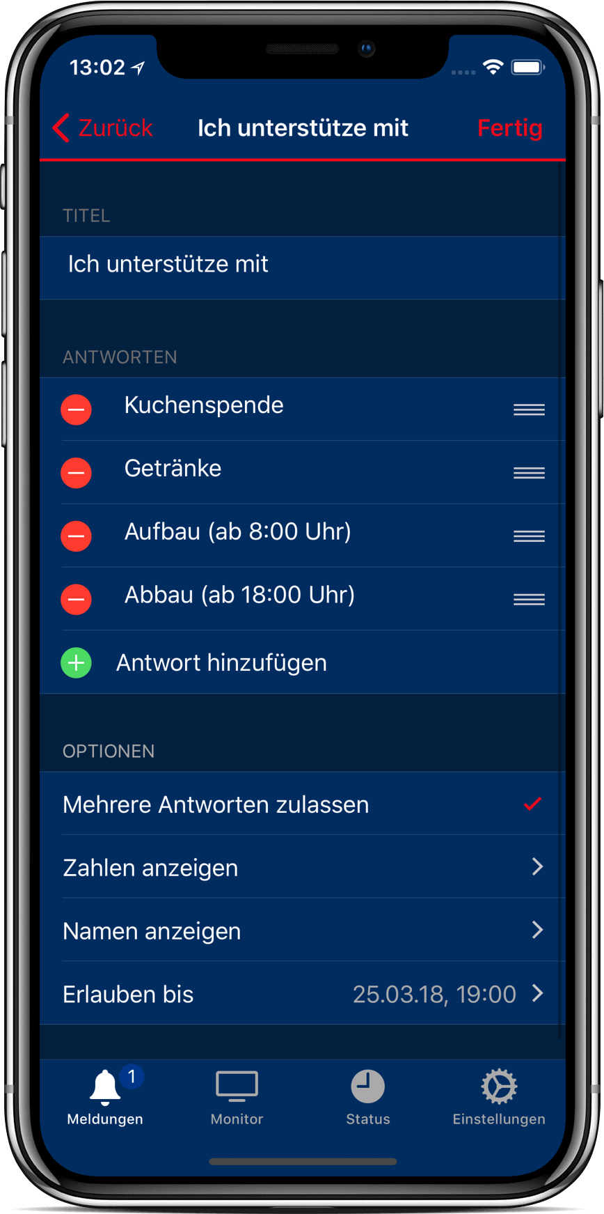 Alarmapp iPhone 10 Umfrage