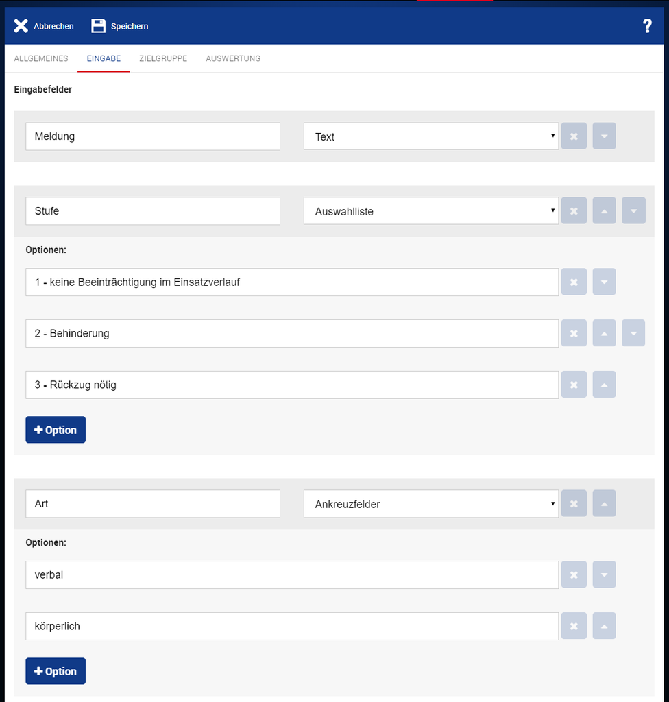 Digitale Ereigniserfassung Browser App