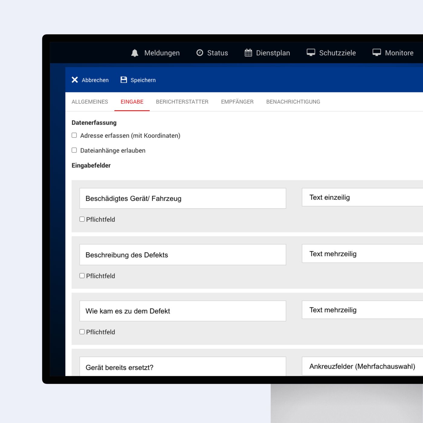 Individuelle Formulare konfigurieren in der Verwaltung von DIVERA 24/7